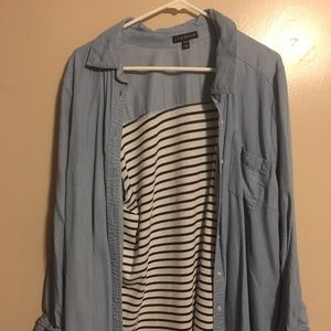 Lane Bryant denim long sleeve